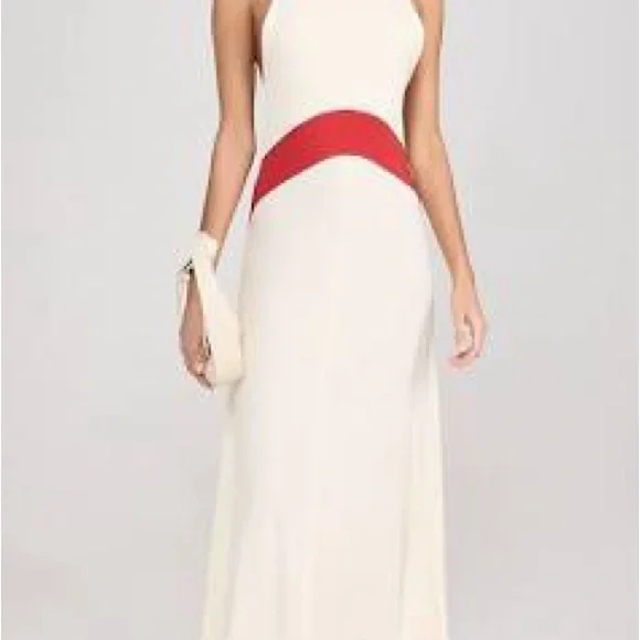 halter dress v neck Bday Girl White Halter Mini Dress main image 0